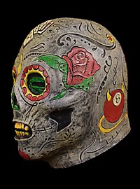 Dia de los Muertos Zombie Maske aus Latex