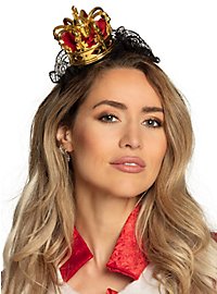 Diadema con corona dorata