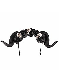 Diadema De Demonio Con Cuernos