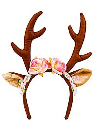 Diadema De Reno Rosado