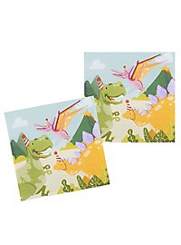 Dino party decoration set 62 pieces with piñata for 6 persons
