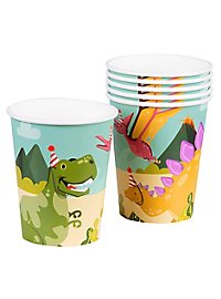 Dino party decoration set 62 pieces with piñata for 6 persons