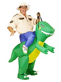 Dino-Ruiter Opblaasbaar Kostuum