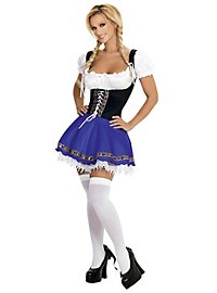 Robe Dirndl Bavaroise 3 Pièces – Costume D’Oktoberfest Pour Femme, Polyester, Taille S à 2XL