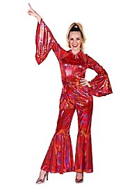 Disco catsuit red