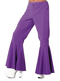 Disco Flare Pants for Men purple
