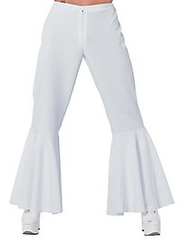 Disco Flare Pants for Men white