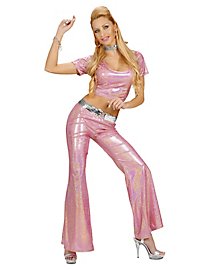 Disco Glitter Ladies Pants pink