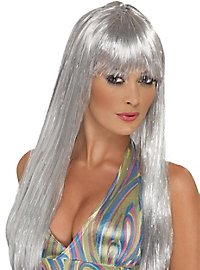 Disco Glitter Wig silver