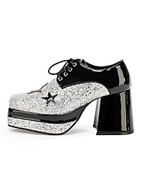Disco Schoenen Zilver-Zwart