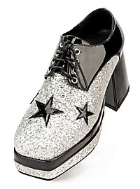 Disco Schoenen Zilver-Zwart