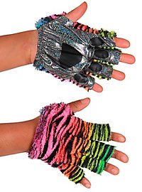 Disco Tiger Fingerless Gloves