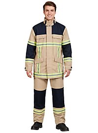 Disfraz de bombero para adultos color arena