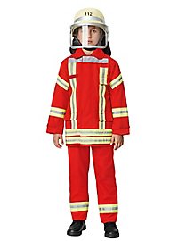 Disfraz de bombero para niños rojo