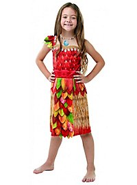 Disney's Vaiana leaf dress costume for kids
