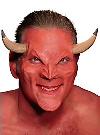 Djævlemaske I Latex Til Påklæbning