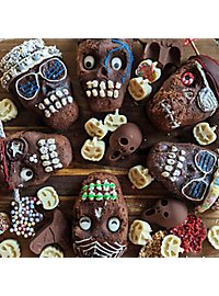 Dødningehoved Silikonform Til Mini Kager 6-fach