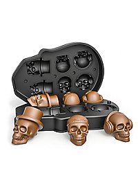 Dødningehoveder Silikonform Til Isterninger, Chokolade Og Bagning 6-Fold