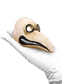 Dottore Della Peste Piccolo Bianco Venetiansk Miniaturemaske