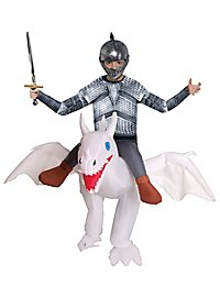 Dragon Rider white Inflatable Child Costume