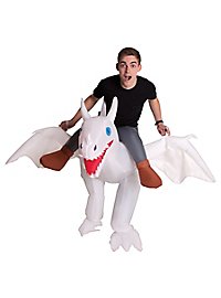 Dragon Rider White Inflatable Costume