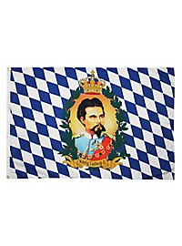 Moutardier Bavière décor lions et drapeaux 