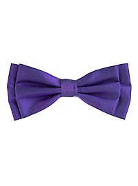 Echte Seidenfliege in violett mit doppelter Schleife - The Joker