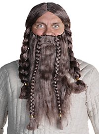 Ensemble barbe de nain avec perruque