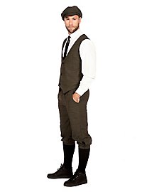 Ensemble de Déguisement vert foncé de dandy des années 20 pour homme