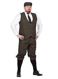 Ensemble de Déguisement vert foncé de dandy des années 20 pour homme