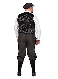 Ensemble de Déguisement vert foncé de dandy des années 20 pour homme