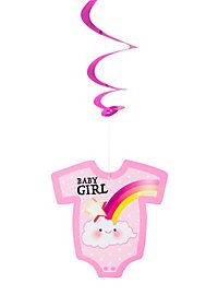 Espirales Decorativas Baby Girl 3 Piezas