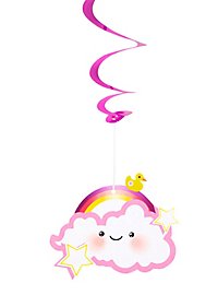 Espirales Decorativas Baby Girl 3 Piezas