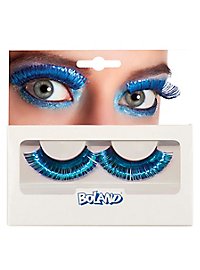 Eyelashes blue-metallic