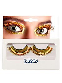 Eyelashes gold-metallic