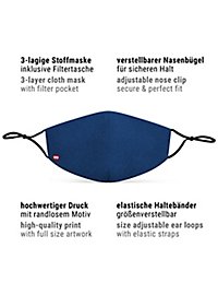 Fabric mask Blue Denim
