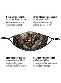 Fabric mask comic zombie
