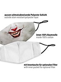Fabric mask horror clown
