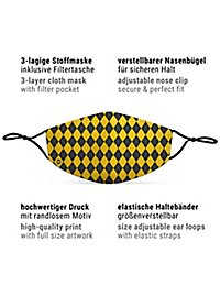 Fabric mask magic school yellow