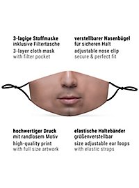 Fabric mask mouth