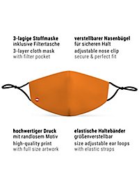 Fabric mask orange