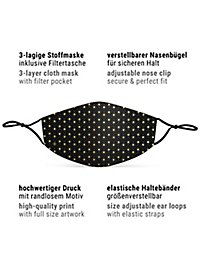 Fabric mask with Jacquard pattern