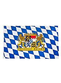 Fahne Freistaat Bayern mit Löwenwappen extra groß