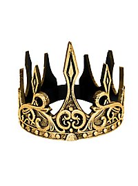 Fantasy king crown plastic gold