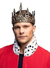 Fantasy king crown plastic gold