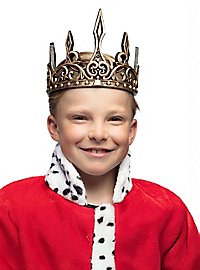 Fantasy king crown plastic gold