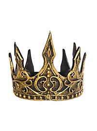 Fantasy king crown plastic gold