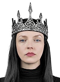 Fantasy Königskrone aus Kunststoff silber