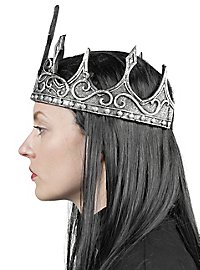 Fantasy Königskrone aus Kunststoff silber