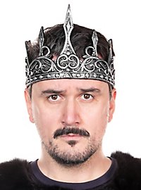 Fantasy royal crown in plastic silver